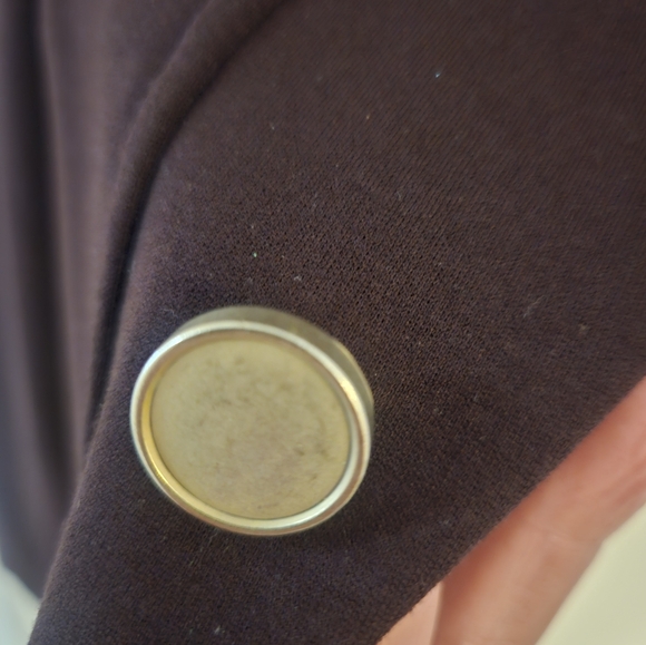 Theory wine Blazer with gold buttons size 2 - Picture 3 of 5